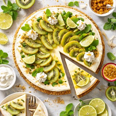 Image of New Zealand Kiwi Cheesecake