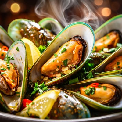 Image of New Zealand Steamed Mussels