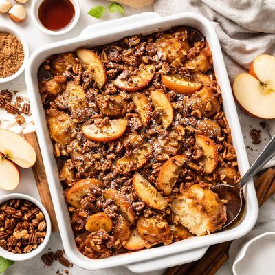 Image of Next Morning Apple Cinnamon Baked French Toast