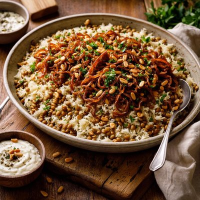 Image of Nigella Lawson Caramelized Onion Lentil Pilaf