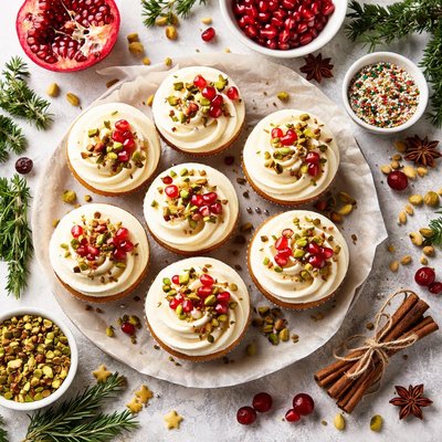 Image of Nigella Lawson Christmas Cupcakes