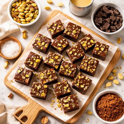 Image of Nigella Lawson Easy Chocolate Pistachio Fudge