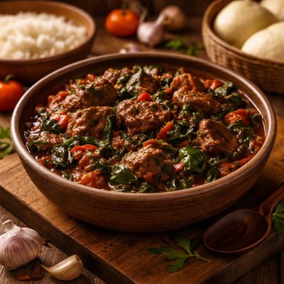 Image of Nigerian Beef Spinach Stew