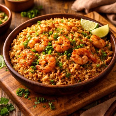 Image of Nigerian Coconut Shrimp Rice