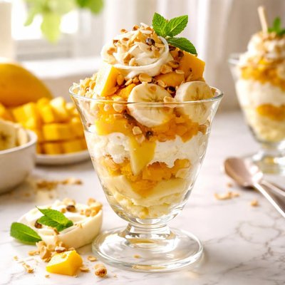 Image of Nigerian Mango Banana Sundae