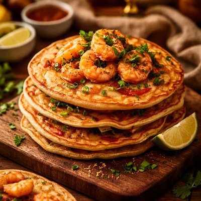 Image of Nigerian Pancakes with Shrimp