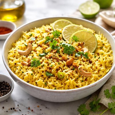 Image of Nimbu Ka Chaval Saffron Rice with Lime