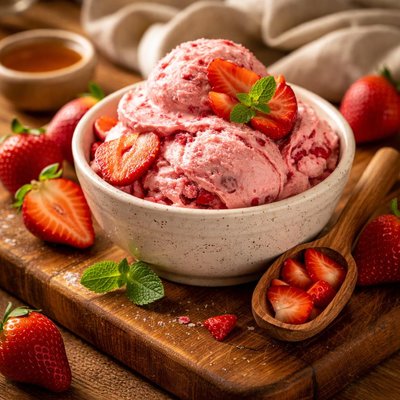 Image of Ninja Strawberry Frozen Yogurt