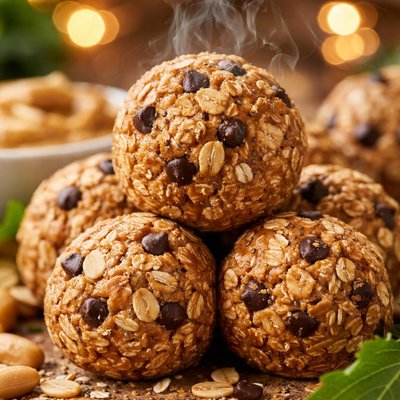 Image of Bolitas energéticas de mantequilla de maní sin hornear Whole30.