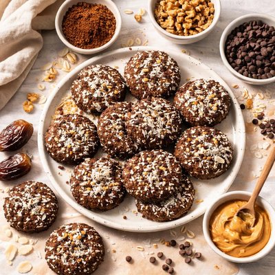 Image of No Bake Carob Cookies