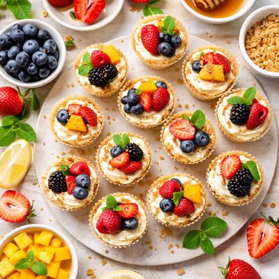 Image of No Bake Cheesecake Phyllo Cups