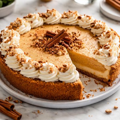 Image of No Bake Cheesecake Pumpkin Pie