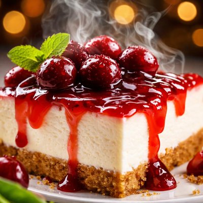 Image of No Bake Cherry or Whatever Fruit Cheesecake