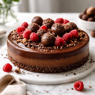 Image of No Bake Chocolate Cake