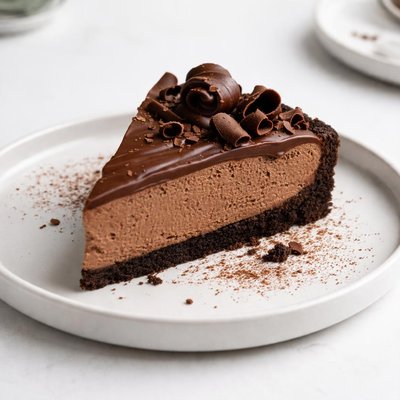 Image of No Bake Chocolate Cheesecake Pie