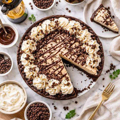 Image of No Bake Chocolate Chip Kahlua Torte
