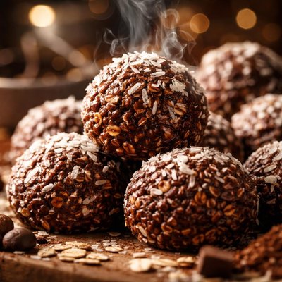 Image of No Bake Chocolate Cookies Chokladbollar