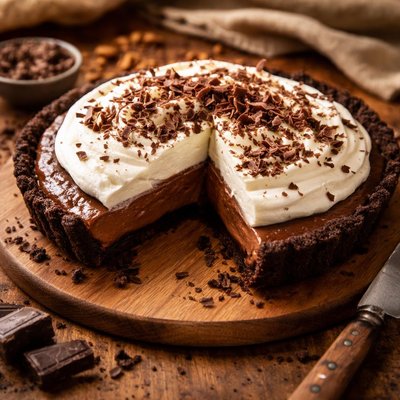 Image of No Bake Chocolate Cream Pie