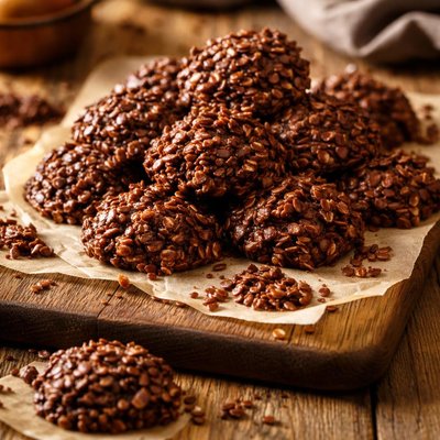 Image of No Bake Chocolate Haystack Cookies Lower Sugar