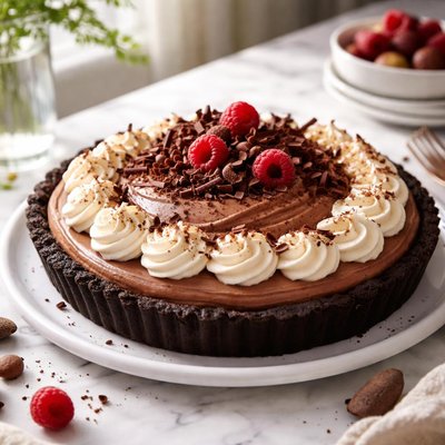 Image of No Bake Chocolate Mousse Pie
