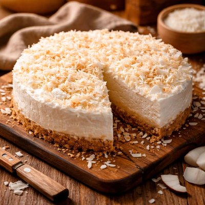 Image of No Bake Coconut Cake