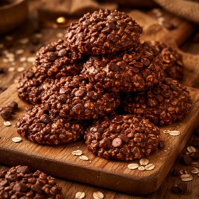 Image of No Bake Cookies Made with Chocolate Chips