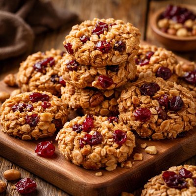 Image of No Bake Cranberry Nut Cookies