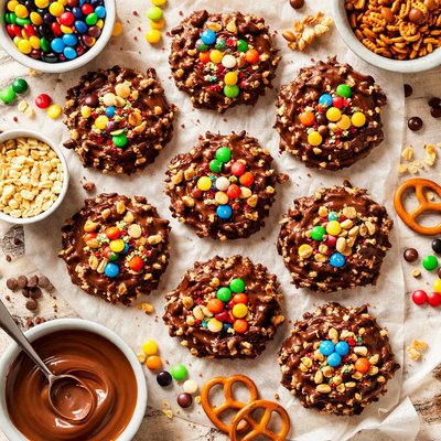 Image of No Bake Crunchy Chocolate Treasures