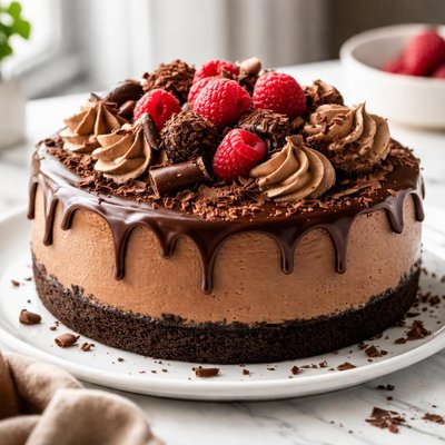 Image of No Bake Decadent Chocolate Cheesecake