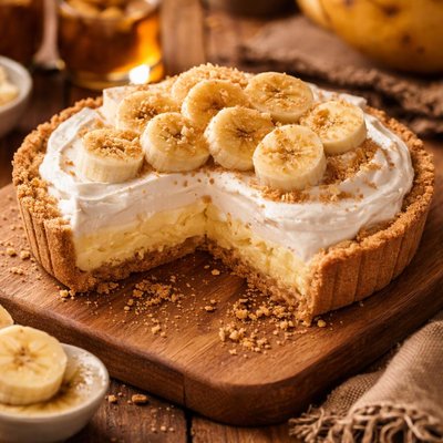 Image of No Bake Easy Banana Cream Pie Diabetic 4 Ingredients
