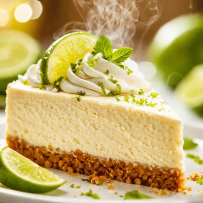 Image of No Bake Key Lime Cheesecake