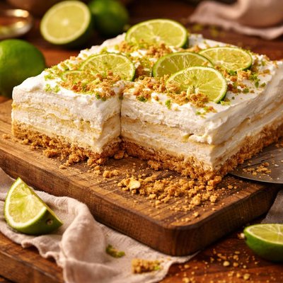 Image of No Bake Lime Refrigerator Cake