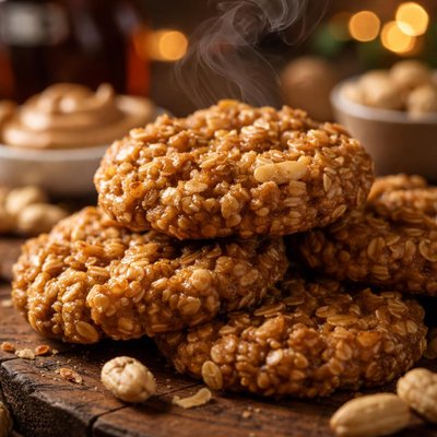 Image of No Bake Maple Peanut Butter Cookies