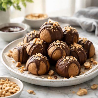 Image of No Bake Peanut Butter Balls
