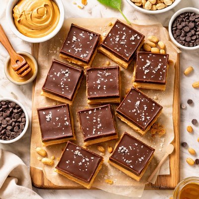 Image of No Bake Peanut Butter Bars