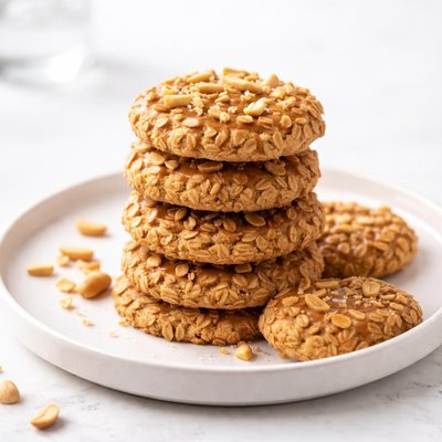 Image of No Bake Peanut Butter Cookies