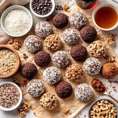Image of No Bake Rum Balls