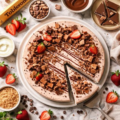 Image of No Bake Toblerone Cheesecake