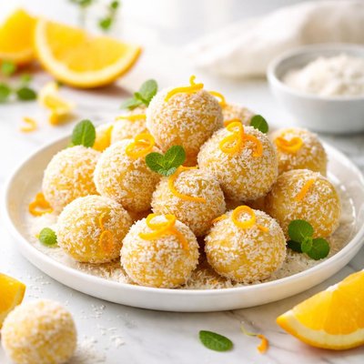 Image of No Bake Vanilla Orange Balls