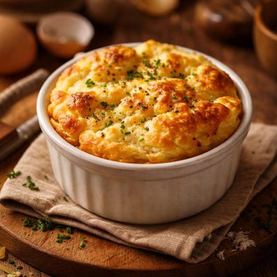 Image of No Brainer Cheese and Egg Souffle