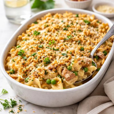 Image of No Can of Cream of Anything Tuna Casserole