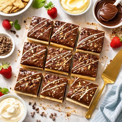 Image of No Cook Chocolate Eclair Squares