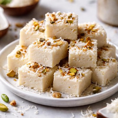 Image of No Cook Coconut Fudge