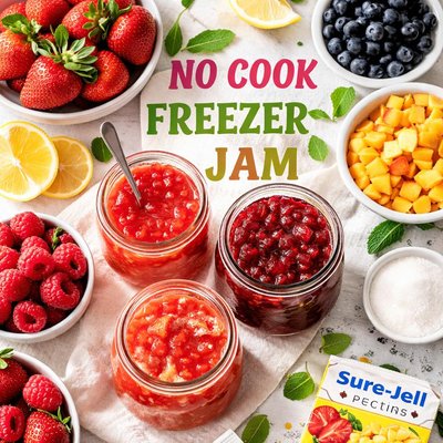 Image of No Cook Freezer Jam