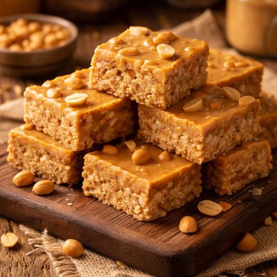 Image of No Cook Peanut Butter Butterscotch Squares