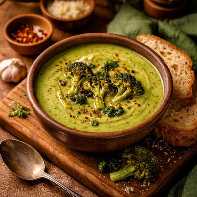 Image of No Cream Creamy Broccoli Soup