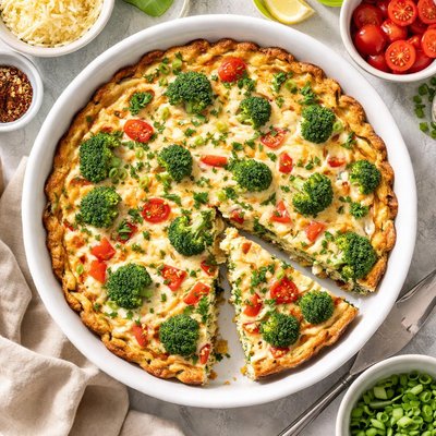 Image of No Crust Broccoli Quiche