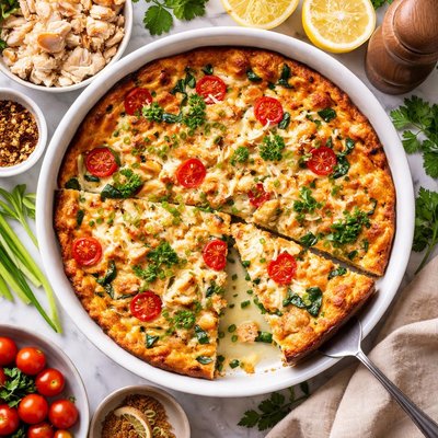 Image of No Crust Crab Quiche