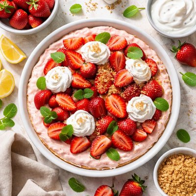 Image of No Crust Low Calorie Strawberry Pie