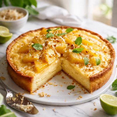 Image of No Crust Pineapple Pie